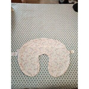 Boppy Breastfeeding & Nursing Pillow Cover Zip On Pink Unicorns